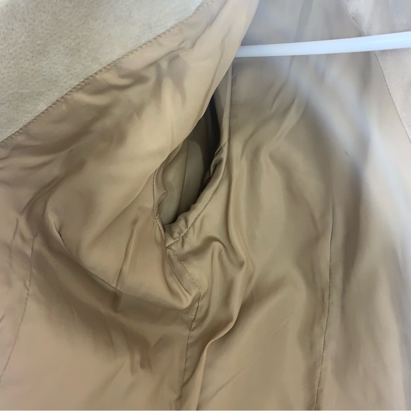 Vintage Suede Leather Ruff Hewn Light Tan Blazer Jacket M - Picture 4 of 9